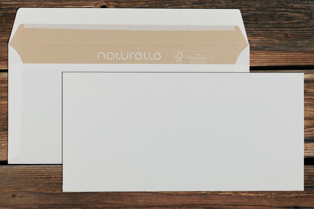 Briefhüllen C6/5 114x229 mm Haftklebend Cremeweiß 90 g/qm